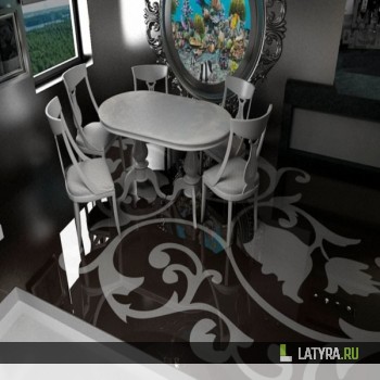 Наливной пол с рисунком