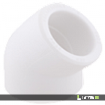 Угольник PN25 45° внутр/внутр 90мм