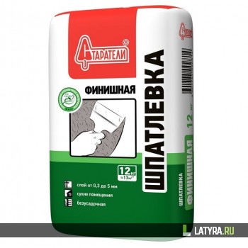 Шпатлевка финишная гипсовая Старатели 12 кг