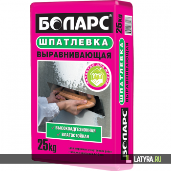 Шпатлевка цементная Боларс Выравнивающая 25 кг