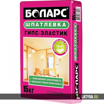 Шпатлевка гипсовая Боларс Гипс-Эластик 15 кг