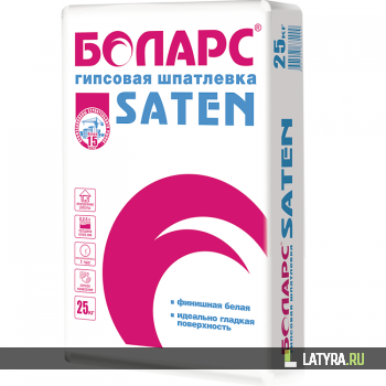 Шпатлевка финишная Боларс Saten 25 кг