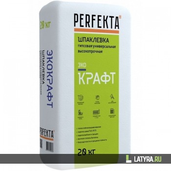 Шпатлевка гипсовая универсальная Perfekta Экокрафт 20 кг