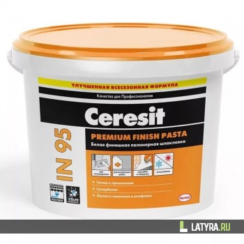 Шпатлевка готовая полимерная Ceresit IN 95 25 кг