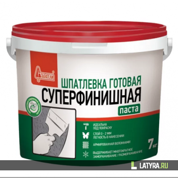 Шпатлевка полимерная Старатели Суперфинишная 7 кг