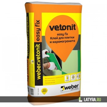 Клей для плитки и керамогранита Weber.Vetonit Easy Fix 25 кг