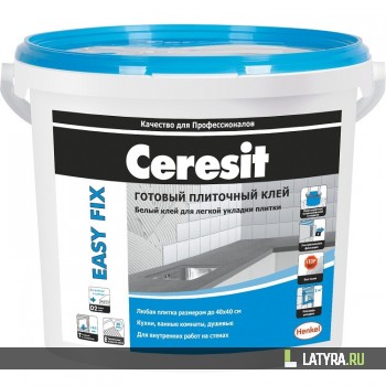 Клей для плитки Ceresit Easy Fix готовый 3,5 кг