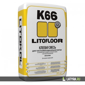 Клей для плитки Litokol Litofloor K66 25 кг
