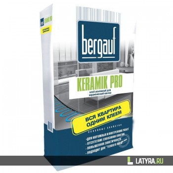 Клей для плитки Bergauf Keramik Pro усиленный 25 кг