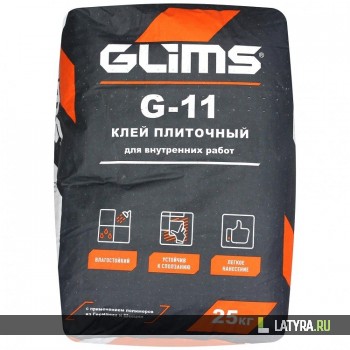 Клей плиточный Glims G-11 25 кг