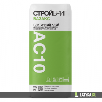 Клей для плитки Стройбриг Базакс АС10 25 кг