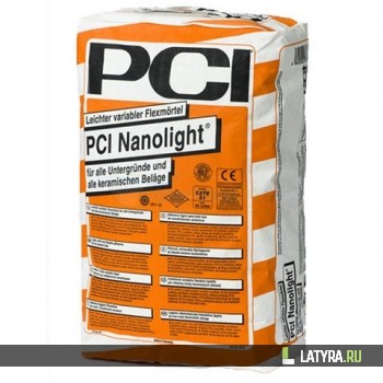 Клей для плитки BASF PCI Nanoligh серый 15 кг