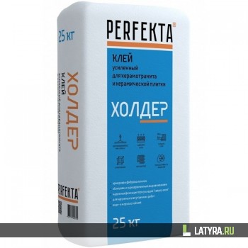 Клей для плитки усиленный Perfekta Холдер 25 кг