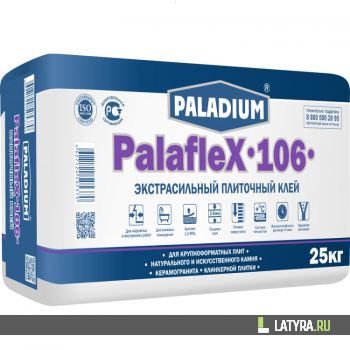 Клей для плитки Paladium PalafleX-106 экстрасильный 25 кг