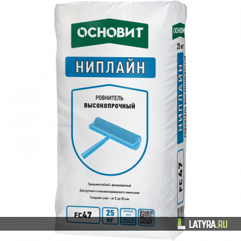 Ровнитель для пола Основит Ниплайн FC47 высокопрочный 25 кг