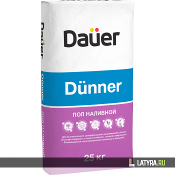 Пол наливной Dauer Dunner 25 кг тонкослойный