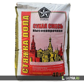 Стяжка пола Русеан высокопрочная 40 кг