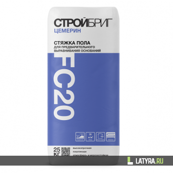Стяжка пола Стройбриг Цемерин FC 20 25 кг