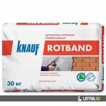 Штукатурка гипсовая универсальная Knauf Ротбанд серая 30 кг