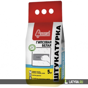 Штукатурка гипсовая Старатели белая 5 кг