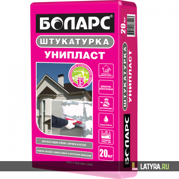Штукатурка цементно-известковая Боларс Унипласт 20 кг