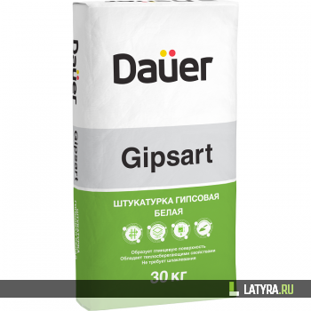 Штукатурка гипсовая Dauer Gipsart 30 кг белая
