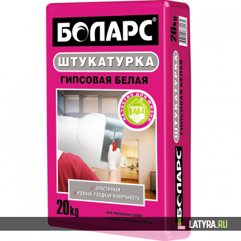 Штукатурка гипсовая Боларс 20 кг белая