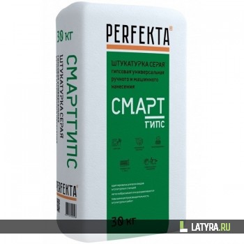 Штукатурка гипсовая Perfekta Смартгипс серая 30 кг