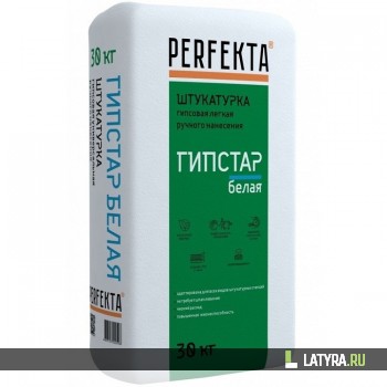 Штукатурка гипсовая Perfekta Гипстар белая 30 кг