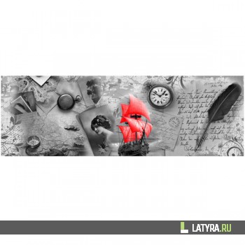 Фартук кухонный ХДФ Апласт Алые Паруса 2070х695х3 мм