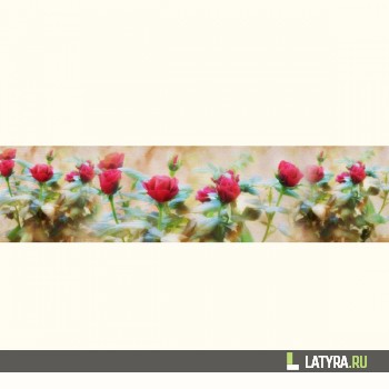 Фартук кухонный МДФ Апласт Алые розы 2440х1220х3 мм