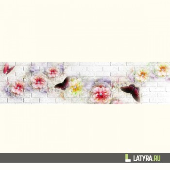 Фартук кухонный МДФ Апласт Бабочка 2440х1220х3 мм