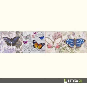 Фартук кухонный МДФ Апласт Батерфляй 2440х1220х3 мм