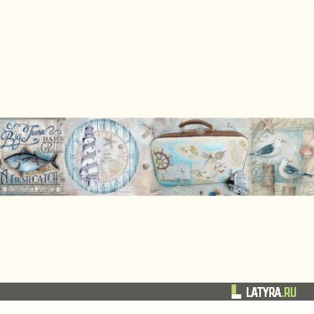 Фартук кухонный МДФ Апласт Фиш-бар 2440х1220х3 мм