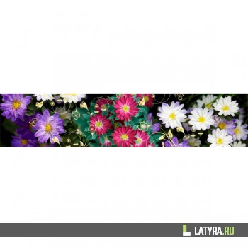 Фартук кухонный МДФ Апласт Герберы 2800х610х6 мм