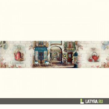 Фартук кухонный МДФ Апласт Ле Пети кафе 2440х1220х3 мм