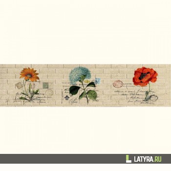 Фартук кухонный МДФ Апласт Почтовая карта 2440х1220х3 мм