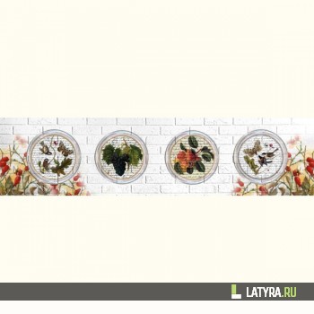 Фартук кухонный МДФ Апласт Шиповник 2440х1220х3 мм