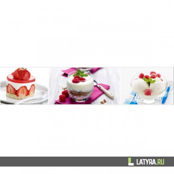 Фартук кухонный МДФ Апласт Сливочный десерт 2800х610х6 мм