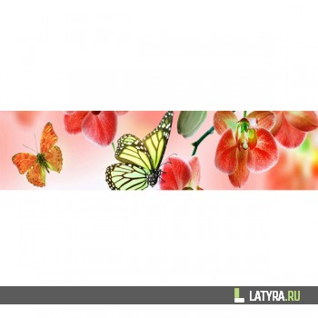 Интерьерная панель ХДФ Элит Бабочка №1 2440х610х3 мм