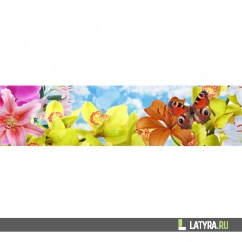 Интерьерная панель ХДФ Элит Бабочка №2 2440х610х3 мм