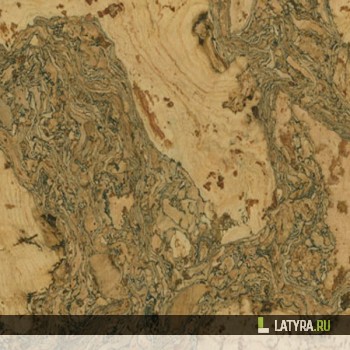 Напольный пробковый клеевой паркет Леон Негро