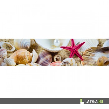 Интерьерная панель ХДФ Элит Ракушки №3 2440х610х3 мм