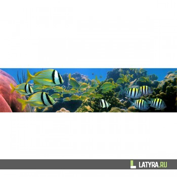 Интерьерная панель ХДФ Элит Рыбки №2 2440х610х3 мм