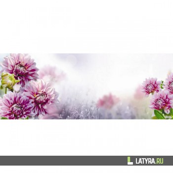 Фартук цветной ХДФ Апласт Георгины 2070х695х3 мм