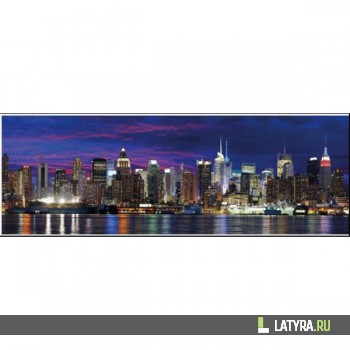 Фартук цветной ХДФ Апласт Мегаполис 2070х695х3 мм