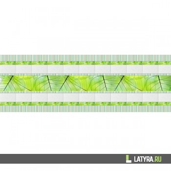 Фартук цветной ХДФ Апласт Кафель Листва 2440х610х3 мм