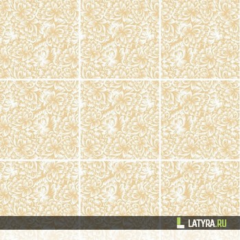 Листовая панель Флора Слоновая кость