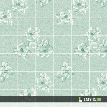 Листовая панель Магнолия Морская волна