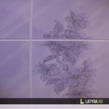 Листовая панель Сиреневая Лилия плитка 15х20 